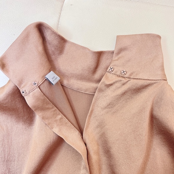 Vince Silk mock neck blouse - Picture 6 of 8